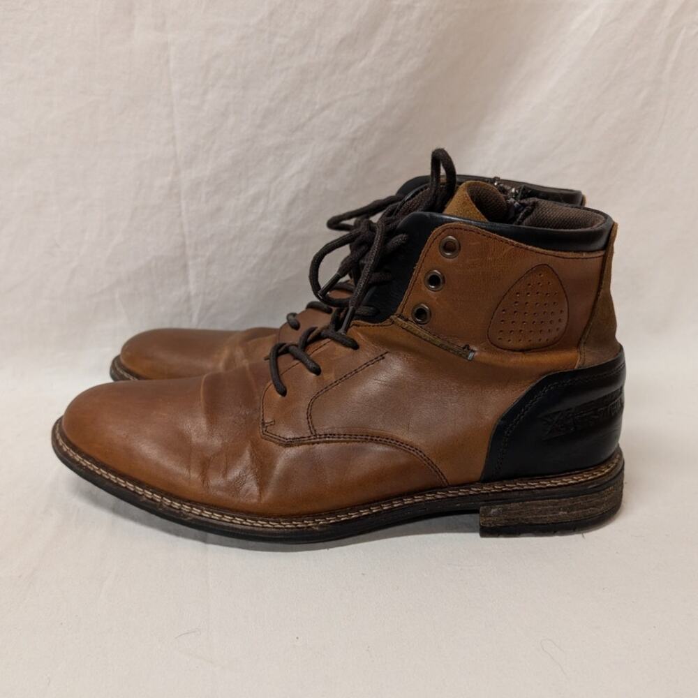 Bull Boxer Biltmore Men's Cognac and Black Chukka Boots Size 10